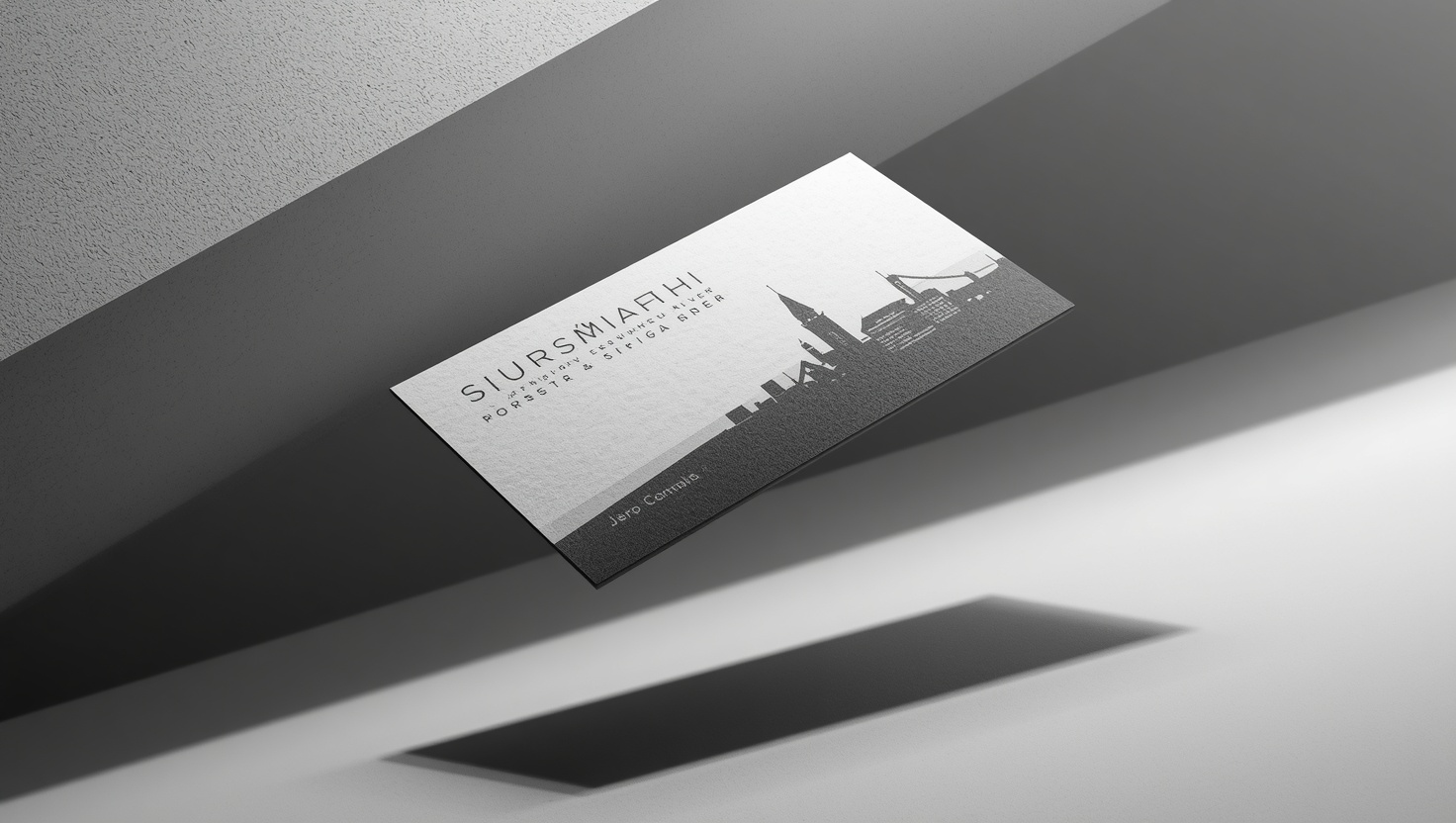 تصميم بطاقة عمل إسكي شهير