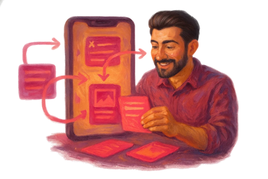 Мобильный UI/UX дизайн и прототип