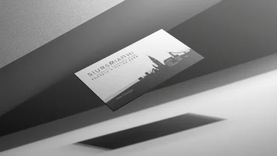 تصميم بطاقة عمل إسكي شهير