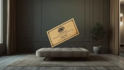تصميم بطاقة عمل إسكي شهير